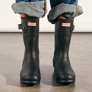 Hunter Classic Black Boots short wellies